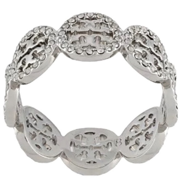 Silver Or Gold Swarovski crystal ring by Tory Burch - Picture 3 of 4